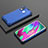 Silikon Schutzhülle Rahmen Tasche Hülle Durchsichtig Transparent 360 Grad Ganzkörper AM2 für Samsung Galaxy A40 Blau