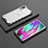 Silikon Schutzhülle Rahmen Tasche Hülle Durchsichtig Transparent 360 Grad Ganzkörper AM2 für Samsung Galaxy A40 Weiß