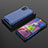 Silikon Schutzhülle Rahmen Tasche Hülle Durchsichtig Transparent 360 Grad Ganzkörper AM2 für Samsung Galaxy M51 Blau