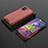 Silikon Schutzhülle Rahmen Tasche Hülle Durchsichtig Transparent 360 Grad Ganzkörper AM2 für Samsung Galaxy M51 Rot