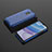 Silikon Schutzhülle Rahmen Tasche Hülle Durchsichtig Transparent 360 Grad Ganzkörper AM2 für Xiaomi Redmi 10X 5G Blau