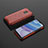 Silikon Schutzhülle Rahmen Tasche Hülle Durchsichtig Transparent 360 Grad Ganzkörper AM2 für Xiaomi Redmi 10X 5G Rot