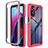 Silikon Schutzhülle Rahmen Tasche Hülle Durchsichtig Transparent 360 Grad Ganzkörper für Motorola Moto G Stylus (2022) 4G Pink