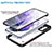 Silikon Schutzhülle Rahmen Tasche Hülle Durchsichtig Transparent 360 Grad Ganzkörper für Samsung Galaxy S21 5G