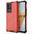Silikon Schutzhülle Rahmen Tasche Hülle Durchsichtig Transparent 360 Grad Ganzkörper für Vivo iQOO 8 5G Rot