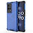 Silikon Schutzhülle Rahmen Tasche Hülle Durchsichtig Transparent 360 Grad Ganzkörper für Vivo iQOO 8 Pro 5G Blau