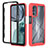 Silikon Schutzhülle Rahmen Tasche Hülle Durchsichtig Transparent 360 Grad Ganzkörper YB2 für Motorola Moto G62 5G Rot