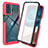 Silikon Schutzhülle Rahmen Tasche Hülle Durchsichtig Transparent 360 Grad Ganzkörper ZJ3 für Motorola Moto G42 Pink