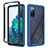 Silikon Schutzhülle Rahmen Tasche Hülle Durchsichtig Transparent 360 Grad Ganzkörper ZJ3 für Samsung Galaxy S20 Lite 5G Blau