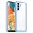 Silikon Schutzhülle Rahmen Tasche Hülle Durchsichtig Transparent J01S für Samsung Galaxy A14 5G Blau