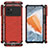 Silikon Schutzhülle Rahmen Tasche Hülle Durchsichtig Transparent M07 für Vivo iQOO 9 5G Rot