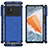 Silikon Schutzhülle Rahmen Tasche Hülle Durchsichtig Transparent M07 für Vivo iQOO 9 Pro 5G Blau