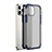 Silikon Schutzhülle Rahmen Tasche Hülle Durchsichtig Transparent Spiegel für Apple iPhone 12 Pro Max Blau