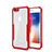 Silikon Schutzhülle Rahmen Tasche Hülle Durchsichtig Transparent Spiegel für Apple iPhone 6 Plus Rot