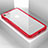Silikon Schutzhülle Rahmen Tasche Hülle Durchsichtig Transparent Spiegel für Apple iPhone 7 Rot