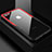 Silikon Schutzhülle Rahmen Tasche Hülle Durchsichtig Transparent Spiegel für Apple iPhone 7 Rot und Schwarz