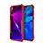 Silikon Schutzhülle Rahmen Tasche Hülle Durchsichtig Transparent Spiegel für Huawei Nova 5 Pro Rot