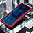 Silikon Schutzhülle Rahmen Tasche Hülle Durchsichtig Transparent Spiegel für OnePlus 7 Pro Rot