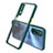 Silikon Schutzhülle Rahmen Tasche Hülle Durchsichtig Transparent Spiegel für Realme 7 Nachtgrün