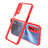 Silikon Schutzhülle Rahmen Tasche Hülle Durchsichtig Transparent Spiegel für Realme 7 Rot