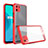 Silikon Schutzhülle Rahmen Tasche Hülle Durchsichtig Transparent Spiegel für Realme C11 Rot