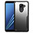 Silikon Schutzhülle Rahmen Tasche Hülle Durchsichtig Transparent Spiegel für Samsung Galaxy A8+ A8 Plus (2018) A730F Schwarz