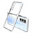 Silikon Schutzhülle Rahmen Tasche Hülle Durchsichtig Transparent Spiegel für Vivo Y70 (2020) Weiß