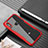 Silikon Schutzhülle Rahmen Tasche Hülle Durchsichtig Transparent Spiegel für Xiaomi Redmi Note 6 Pro Rot