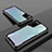 Silikon Schutzhülle Rahmen Tasche Hülle Durchsichtig Transparent Spiegel H01 für Huawei Honor V30 Pro 5G Schwarz