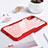 Silikon Schutzhülle Rahmen Tasche Hülle Durchsichtig Transparent Spiegel M01 für Huawei P20 Rot