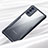 Silikon Schutzhülle Rahmen Tasche Hülle Durchsichtig Transparent Spiegel M01 für Samsung Galaxy Note 20 5G Schwarz