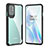 Silikon Schutzhülle Rahmen Tasche Hülle Durchsichtig Transparent Spiegel M02 für OnePlus 8T 5G Schwarz