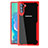 Silikon Schutzhülle Rahmen Tasche Hülle Durchsichtig Transparent Spiegel M02 für Samsung Galaxy Note 10 5G Rot