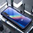 Silikon Schutzhülle Rahmen Tasche Hülle Durchsichtig Transparent Spiegel M02 für Xiaomi Mi 9 Lite Blau