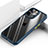 Silikon Schutzhülle Rahmen Tasche Hülle Durchsichtig Transparent Spiegel M03 für Apple iPhone 15 Pro Blau