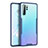 Silikon Schutzhülle Rahmen Tasche Hülle Durchsichtig Transparent Spiegel M03 für Huawei P30 Pro Blau