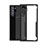 Silikon Schutzhülle Rahmen Tasche Hülle Durchsichtig Transparent Spiegel M03 für Samsung Galaxy Note 10 Plus Schwarz