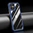 Silikon Schutzhülle Rahmen Tasche Hülle Durchsichtig Transparent Spiegel M04 für Apple iPhone 12 Blau