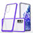 Silikon Schutzhülle Rahmen Tasche Hülle Durchsichtig Transparent Spiegel MQ1 für Samsung Galaxy S20 FE 5G Violett