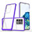Silikon Schutzhülle Rahmen Tasche Hülle Durchsichtig Transparent Spiegel MQ1 für Samsung Galaxy S20 Ultra Violett