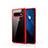 Silikon Schutzhülle Rahmen Tasche Hülle Durchsichtig Transparent Spiegel T02 für Samsung Galaxy S10 5G Rot
