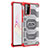 Silikon Schutzhülle Rahmen Tasche Hülle Durchsichtig Transparent WL1 für Samsung Galaxy Note 20 5G Rot