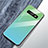Silikon Schutzhülle Rahmen Tasche Hülle Spiegel Farbverlauf Regenbogen A01 für Samsung Galaxy S10 Plus Cyan