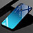 Silikon Schutzhülle Rahmen Tasche Hülle Spiegel Farbverlauf Regenbogen für Huawei Enjoy Max Blau