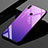 Silikon Schutzhülle Rahmen Tasche Hülle Spiegel Farbverlauf Regenbogen für Huawei Enjoy Max Violett