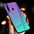 Silikon Schutzhülle Rahmen Tasche Hülle Spiegel Farbverlauf Regenbogen für Huawei Honor 20i Cyan