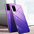 Silikon Schutzhülle Rahmen Tasche Hülle Spiegel Farbverlauf Regenbogen für Huawei Honor V30 5G Violett