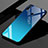 Silikon Schutzhülle Rahmen Tasche Hülle Spiegel Farbverlauf Regenbogen für Huawei Nova 4e Blau