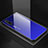 Silikon Schutzhülle Rahmen Tasche Hülle Spiegel Farbverlauf Regenbogen für Huawei Nova 5 Blau