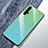 Silikon Schutzhülle Rahmen Tasche Hülle Spiegel Farbverlauf Regenbogen für Huawei Nova 5T Grün